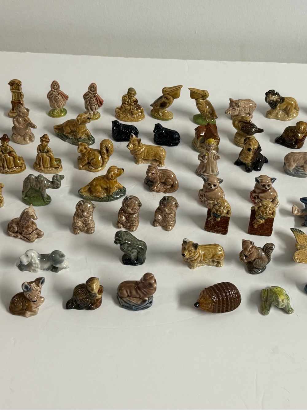 Mini Ceramic Animal Figurine Collection - Multicolor English Wade 67 pieces